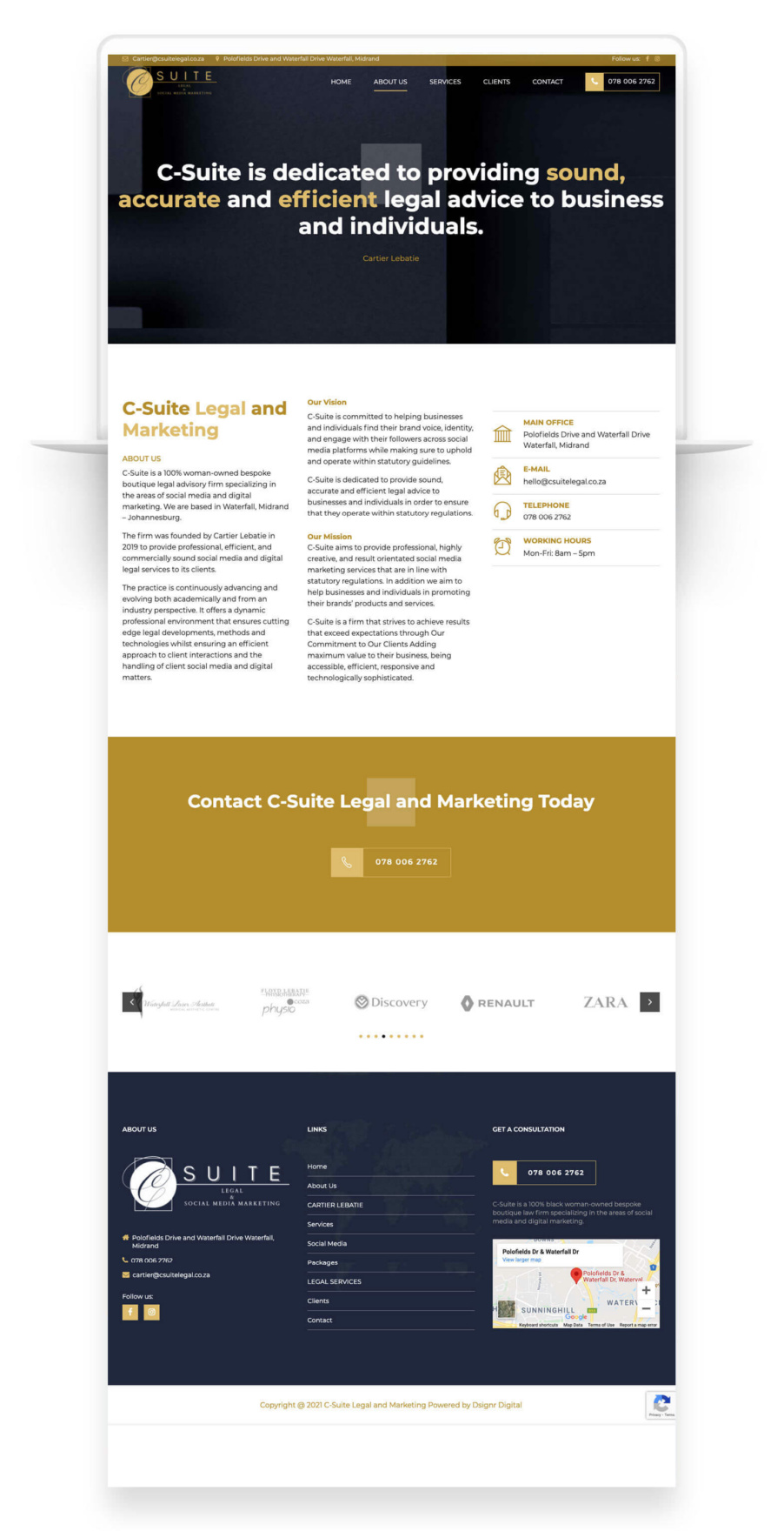 Law Firm Website Design C-Suite Legal and Marketing