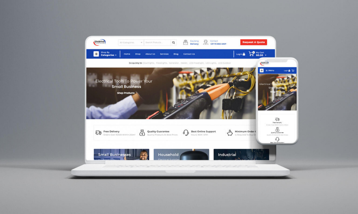 eCommerce for Electrical Stores Unidrive Electrical Solutions