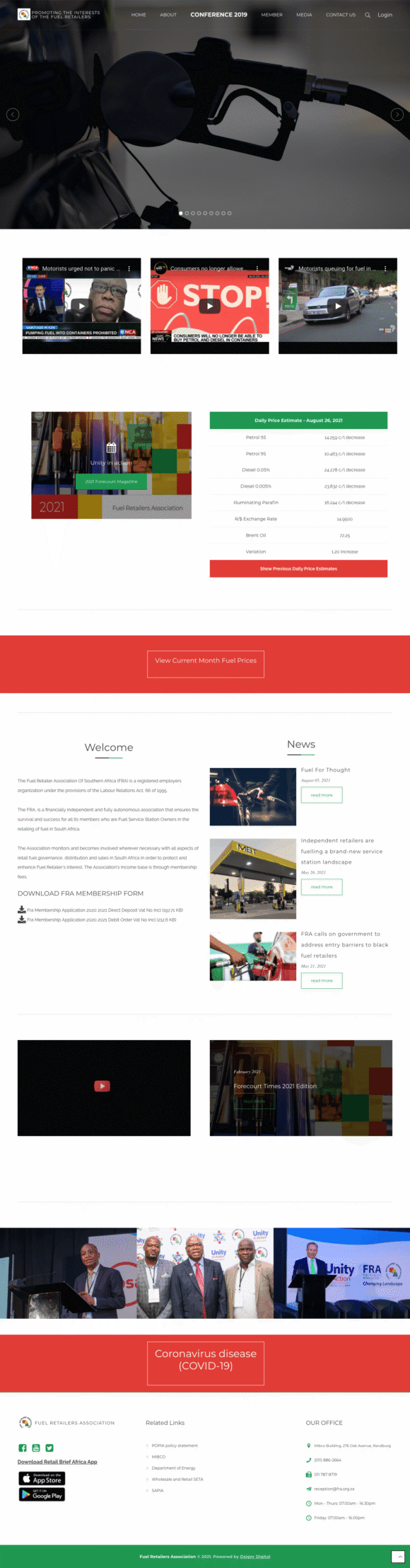 Dsignr Digital | Web Design & Development for Oil Companies Fuel Retailers Association