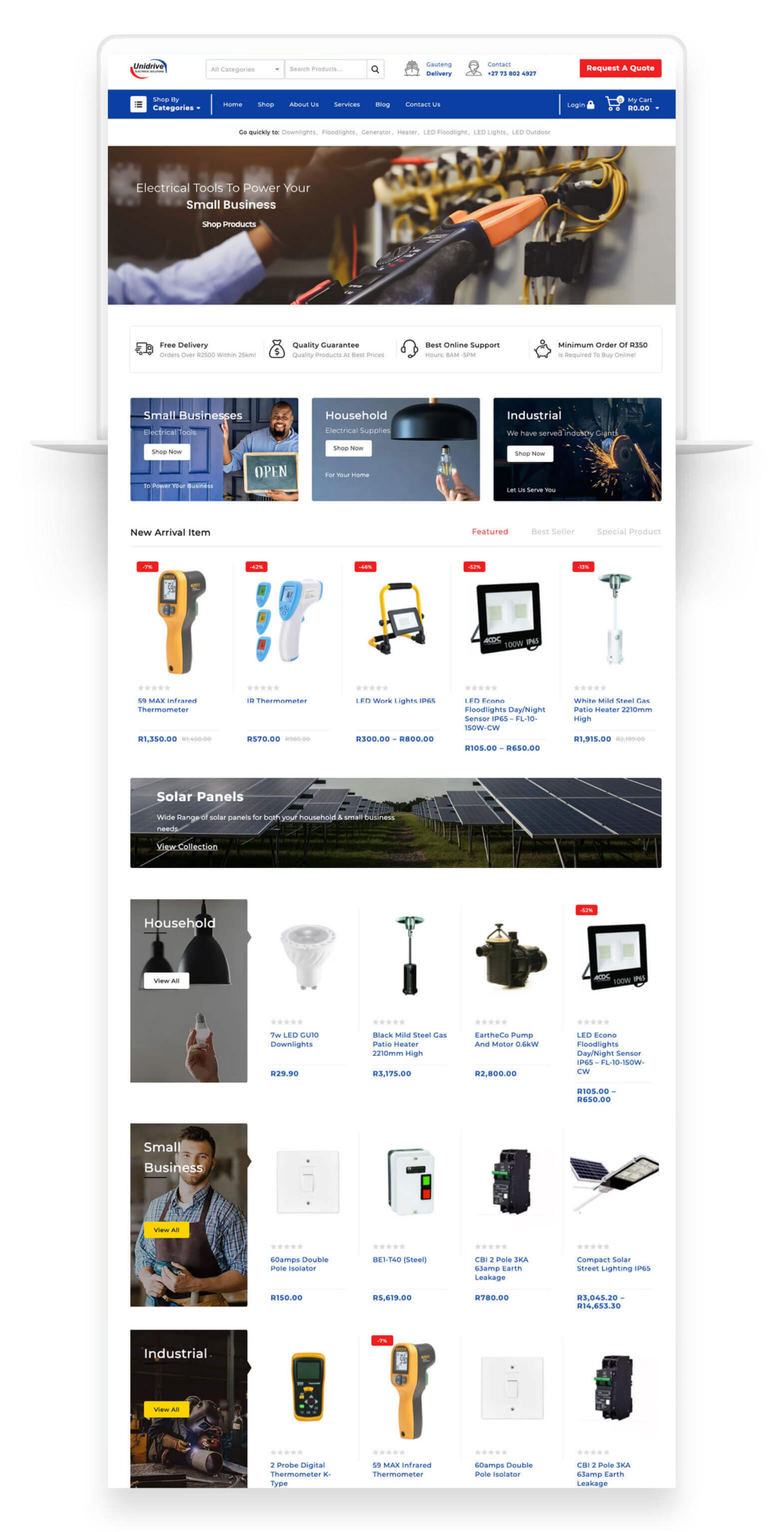 Dsignr Digital | eCommerce for Electrical Stores Unidrive Electrical Solutions