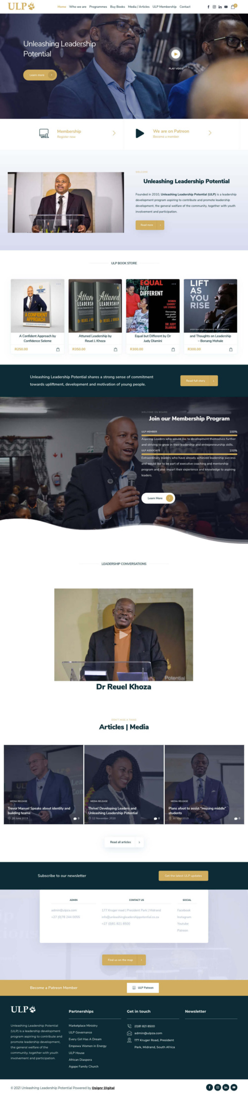 Dsignr Digital | Web design services for leadership development platforms Unleashing Leadership Potential